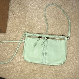 Mint blue fossil crossbody bag (nwot)